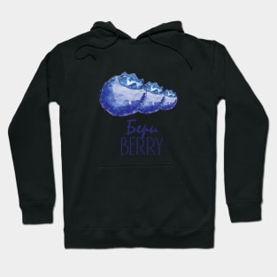 Watercolor blueberries Hoodie